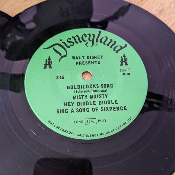 $5 Item! Disneyland 33 1/2rpm LP Goldilocks and the 3 Bears and Winnie the Pooh - Picture 6 of 8